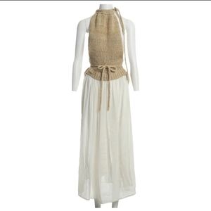 Loewe silk maxi dress in size small